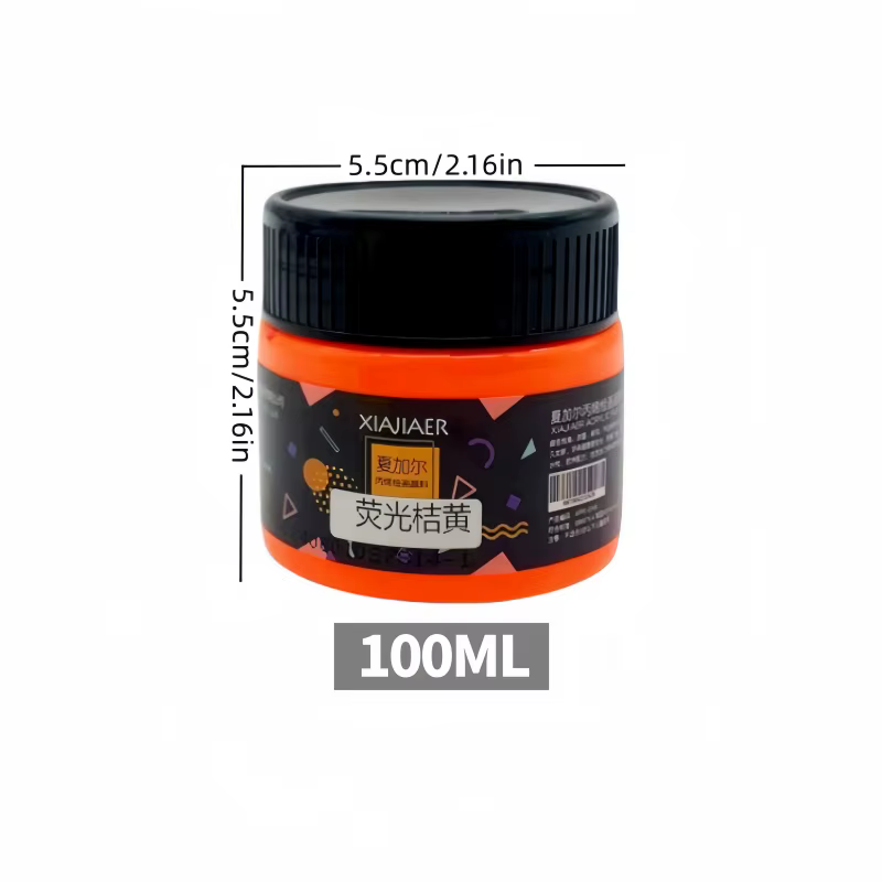 Pigment acrylique fluorescent Chagall 100ml – Jaune fluorescent