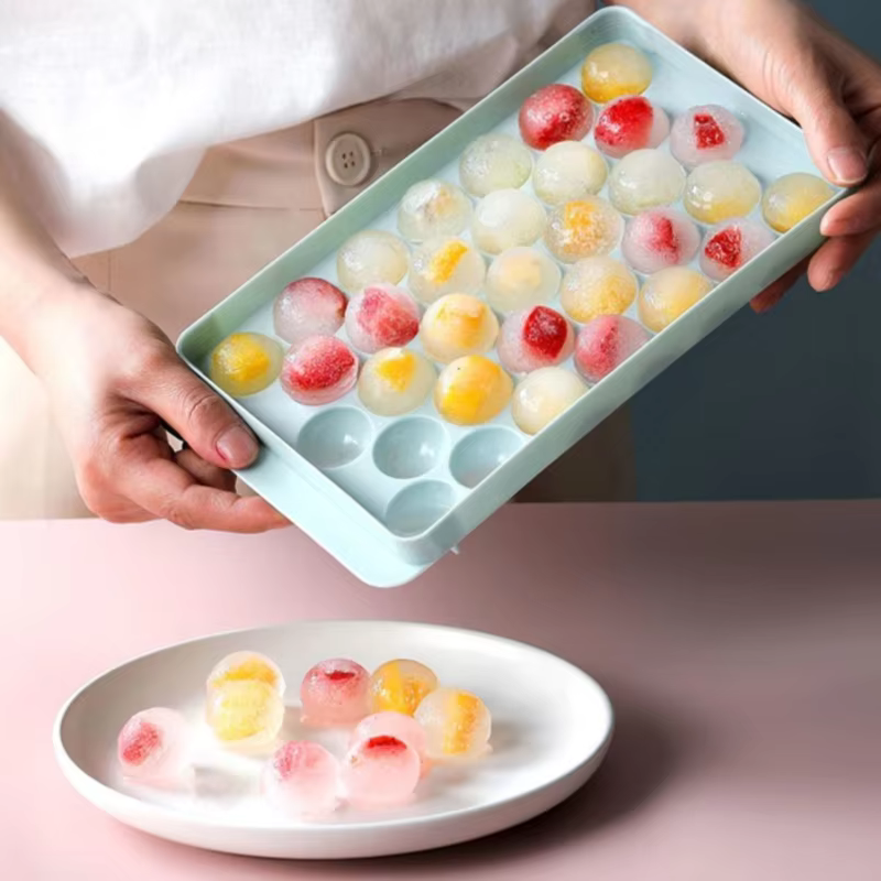 33 glace Boll Hockey PP moule congelé whisky balle Popsicle glaçon plateau boîte sucette faisant cadeaux outils de cuisine accessoires