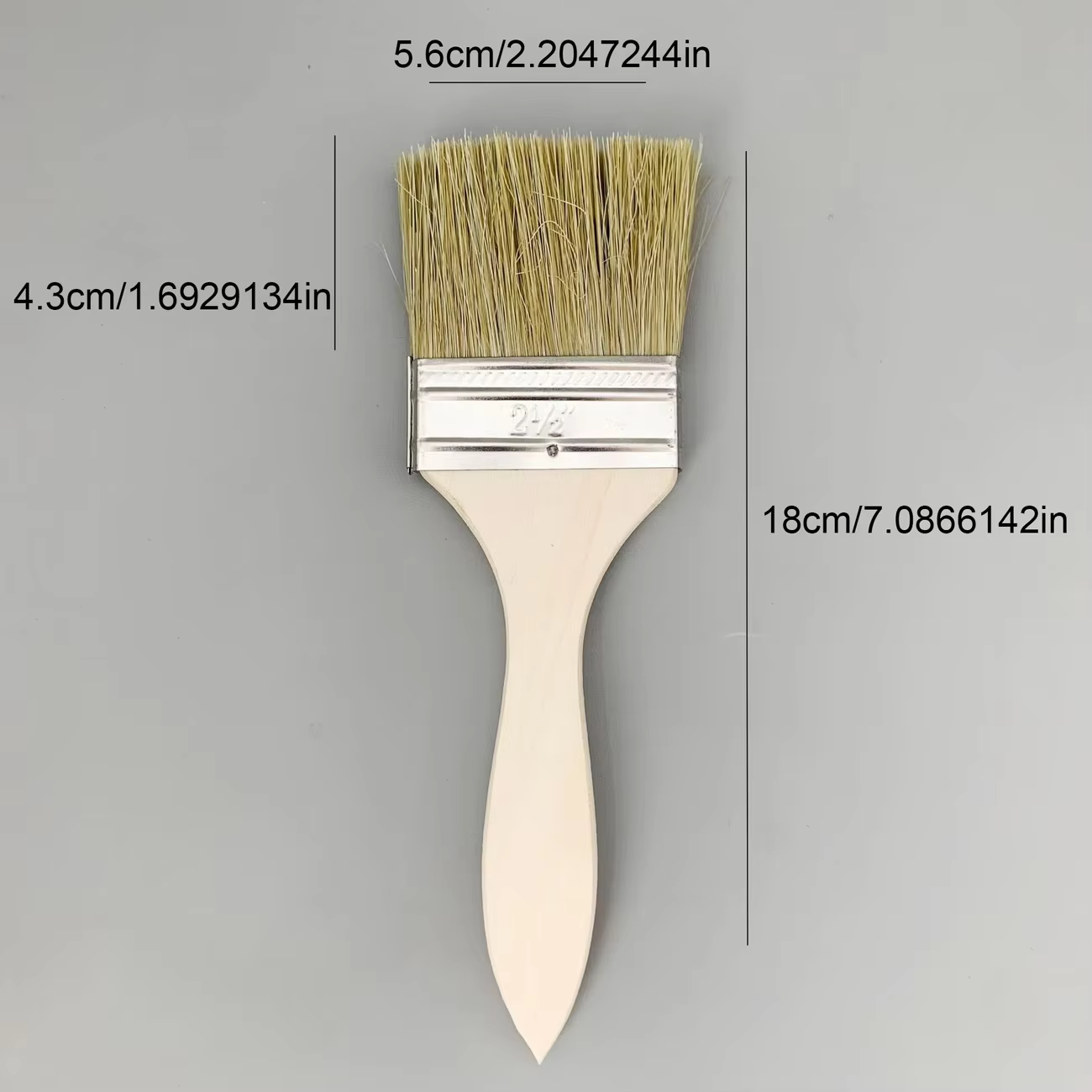 Brosses à manche avec poils en poils de 65mm