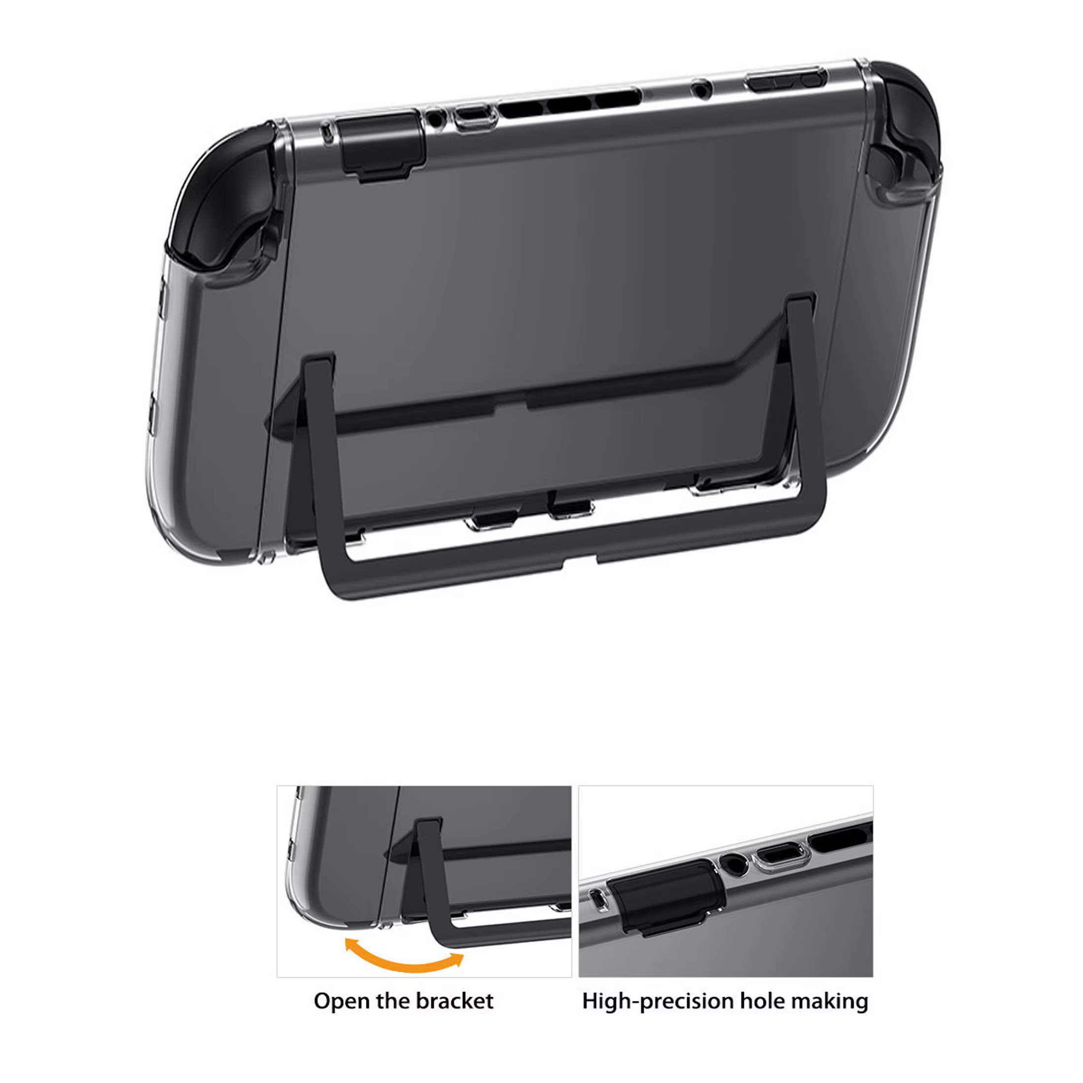 Housse de protection transparente Dockable, Compatible avec Nintendo Switch 2, 2 housses en TPU pour Joycon, anti-rayures