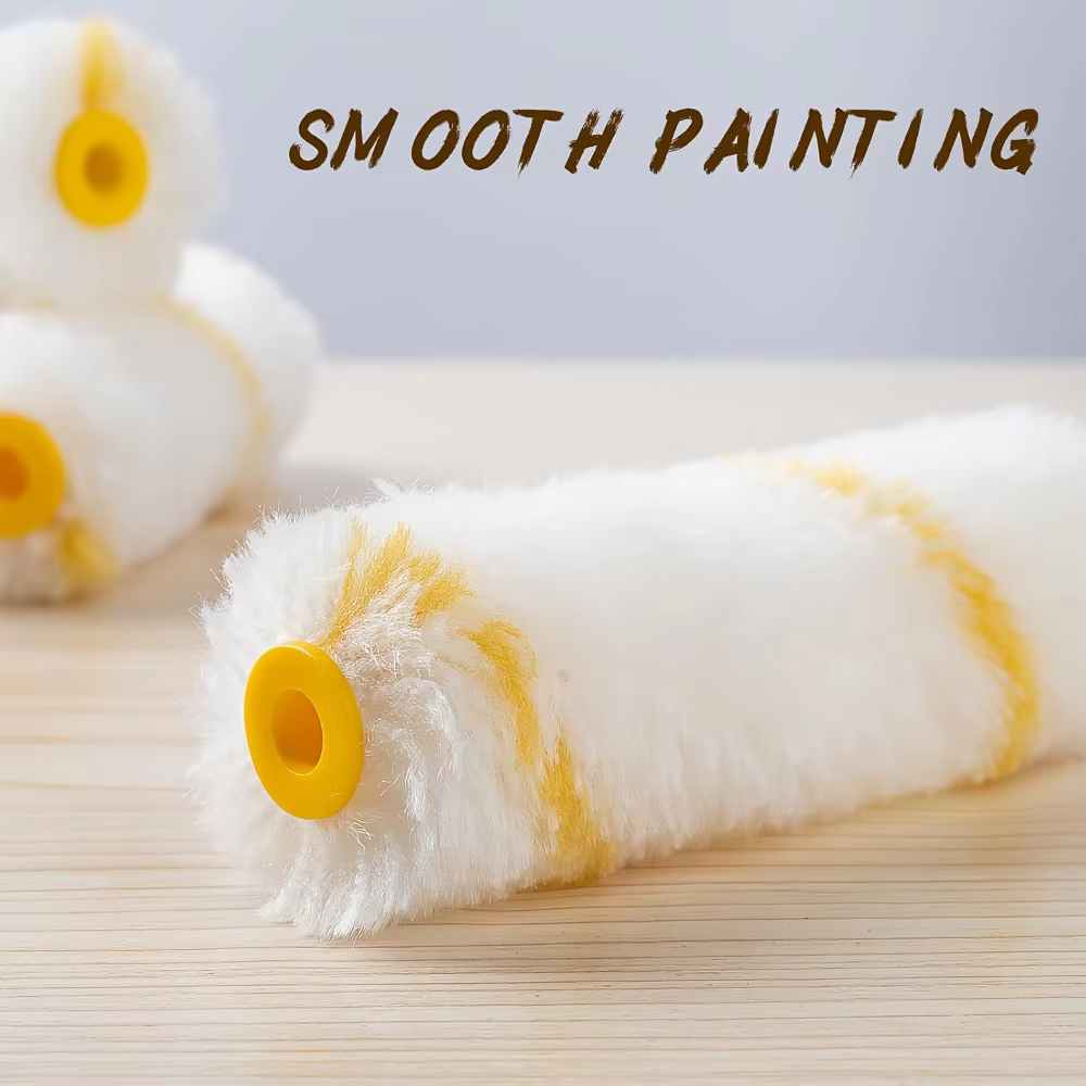 10/21 pièces rouleau de peinture brosse poils denses Latex