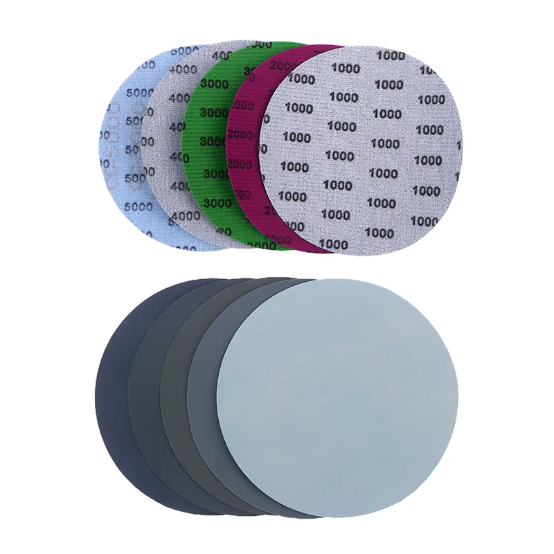 Pack de 15/25 disques de papier de verre de 5 pouces avec grains 1000 à 5000 pour le ponçage humide ou sec