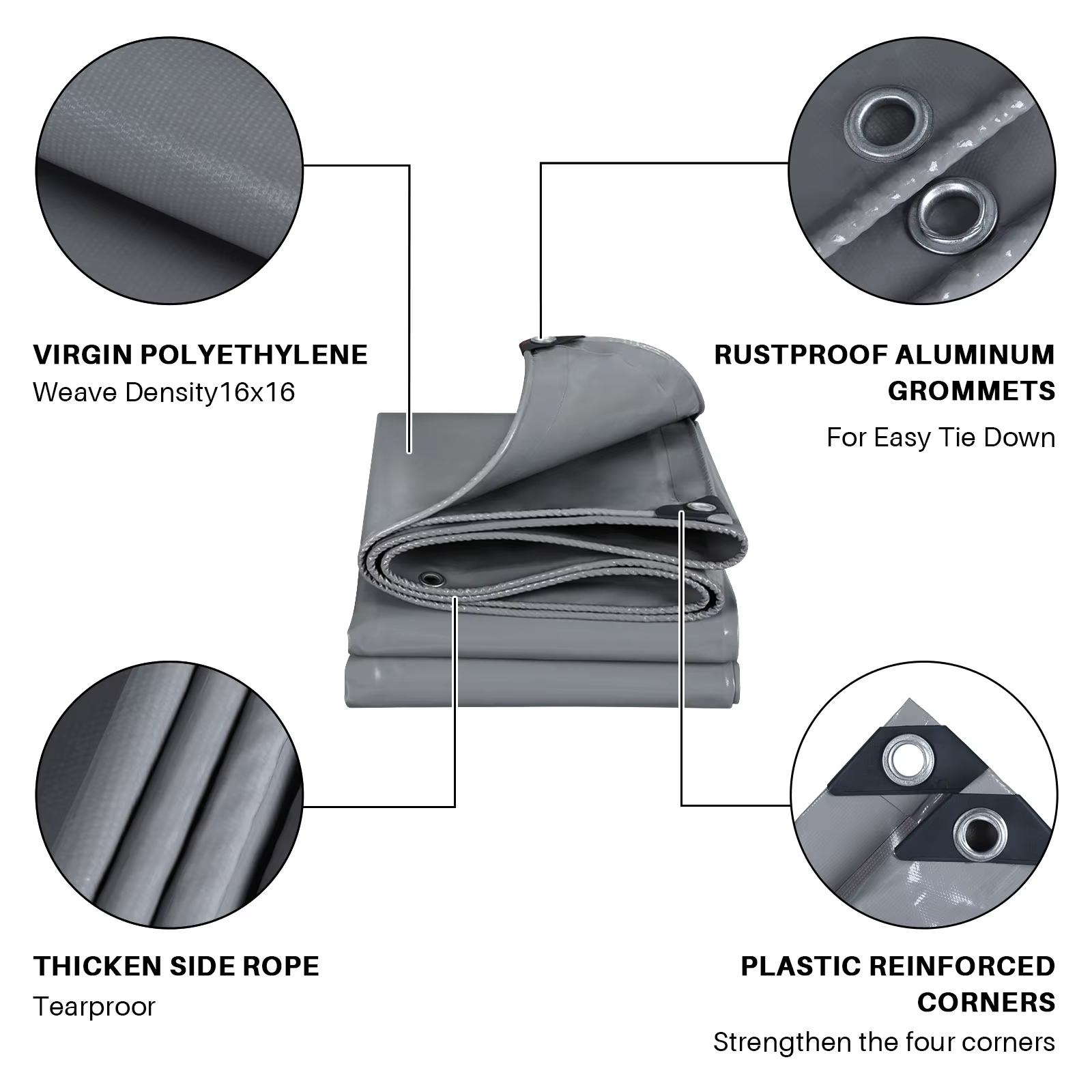TarLII-Couverture de bâche en PVC extra imperméable