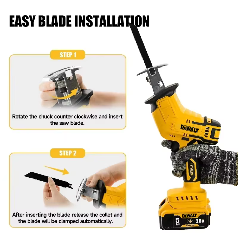 Scie sauteuse multifonctionnelle DEWALT 20V sans balais 2800RPM – Scie électrique sans fil pour tous matériaux