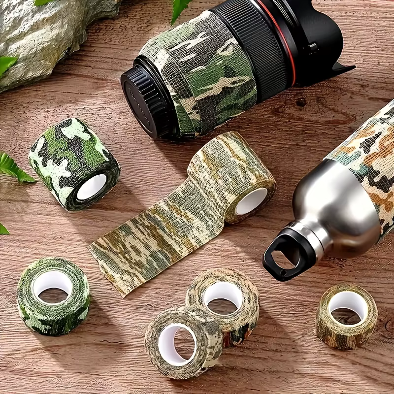6/12 rouleaux de ruban adhésif camouflage