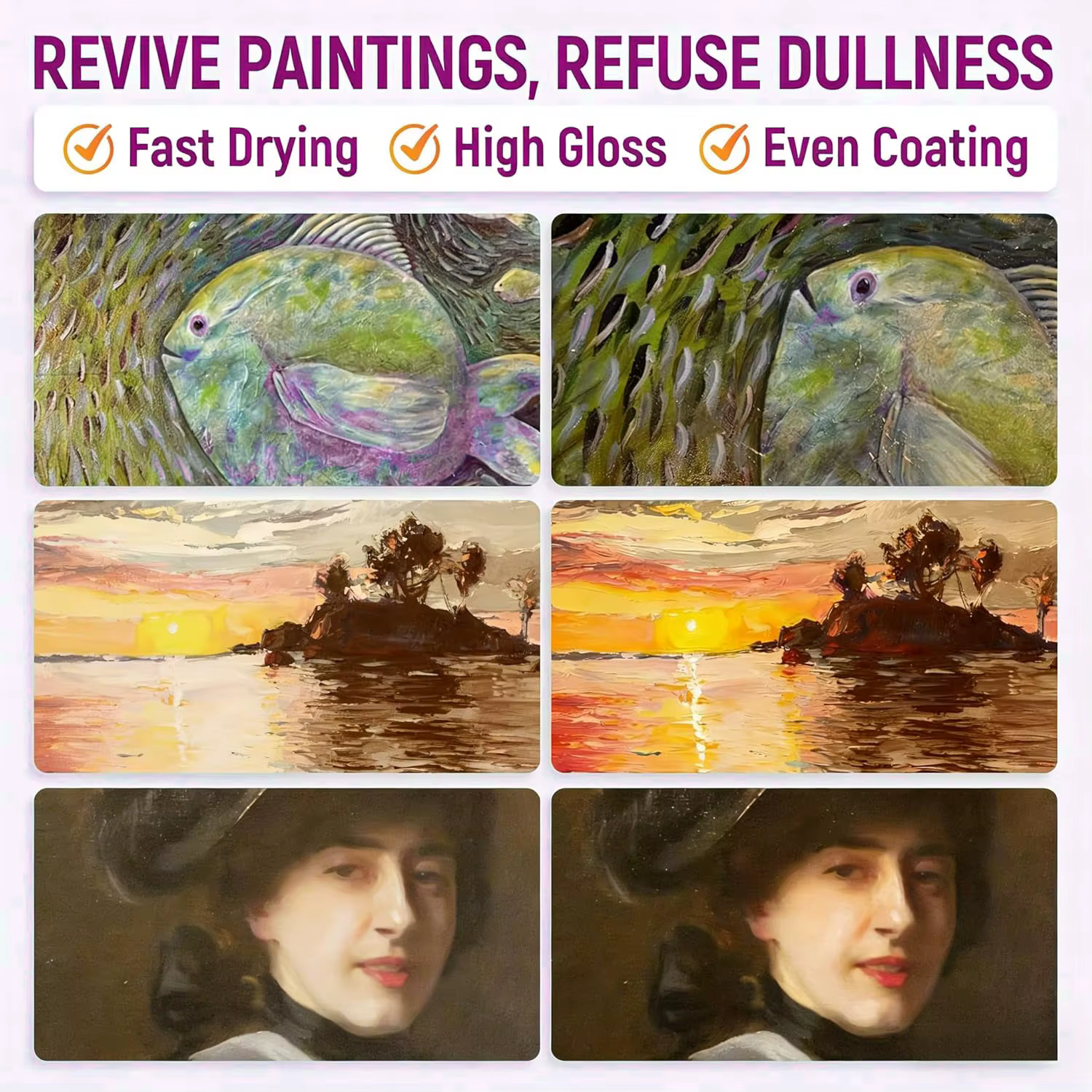 Vernis brillant pour peinture acrylique