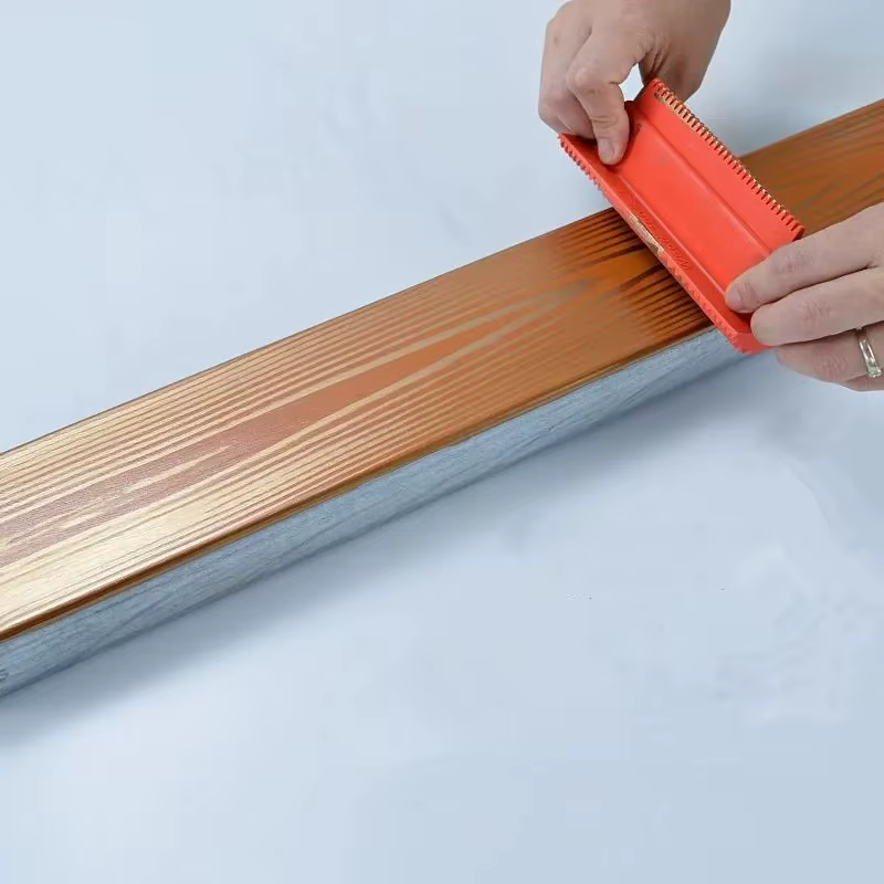 Rouleau en caoutchouc brosse outil de peinture réutilisable Imitation bois Graining