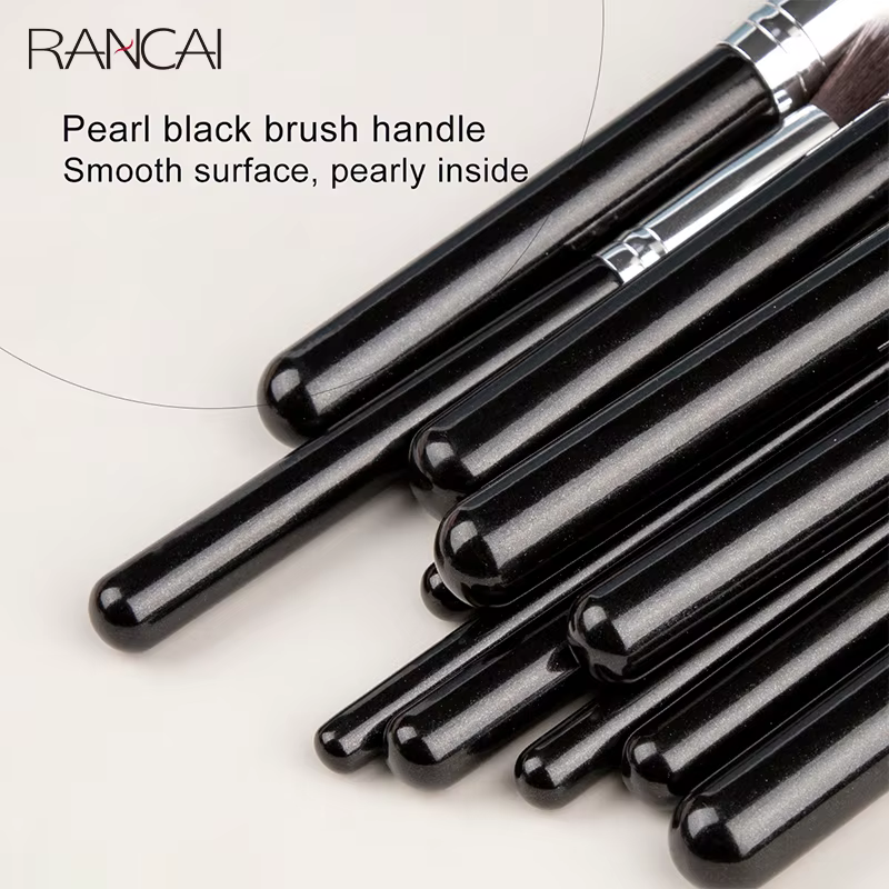Ensemble de pinceaux de maquillage professionnels, 40 pièces, poils synthétiques doux, mélange de poudre, Contour des sourcils, fard à paupières, brosse de fond de teint en éventail