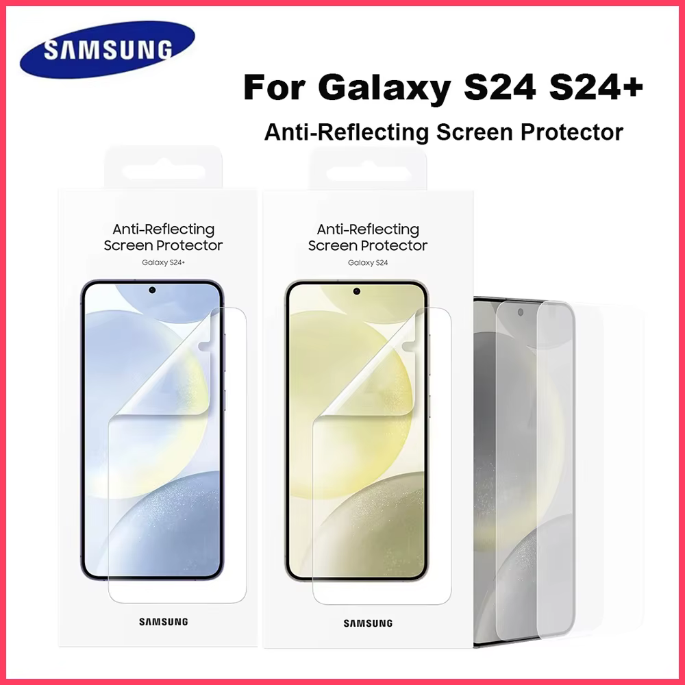 Protecteur d'écran anti-reflet Original Samsung Galaxy S24 S24 + S24Plus, Film de Protection en cristal liquide, 2 pièces