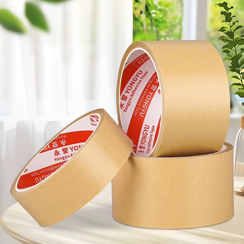 Ruban en papier Kraft brun robuste 10/20/50m