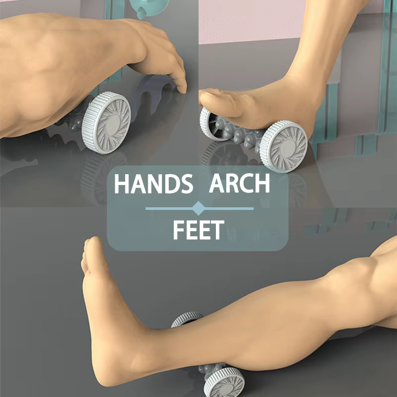 Rouleau de massage des pieds, balle de massage yoga, rouleau pour fascia plantaire, soin de relaxation musculaire, rouleaux de massage manuels en plastique pour les pieds