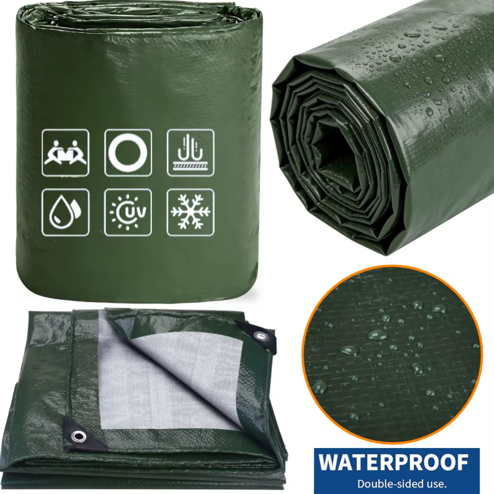 Bâche en polyester imperméable avec œillets