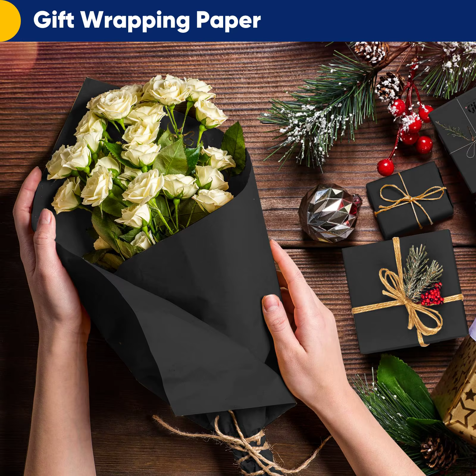 Rouleaux de papier kraft marron