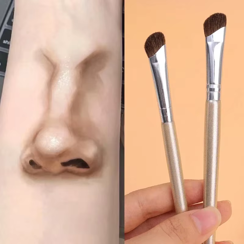 Brosse de contour du nez en forme de faucille | Poils souples