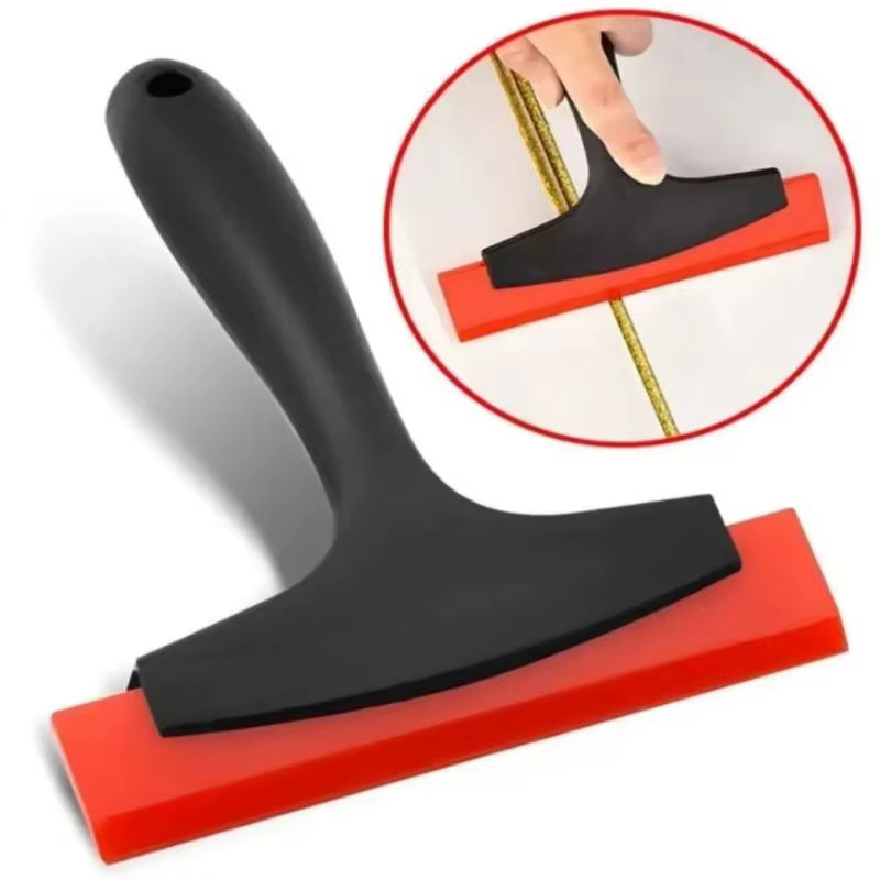 Grattoir de nettoyage d'écart de carrelage de raclette en caoutchouc