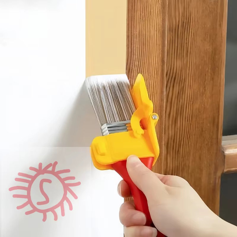 Pinceau à peinture à bord avec manche en bois