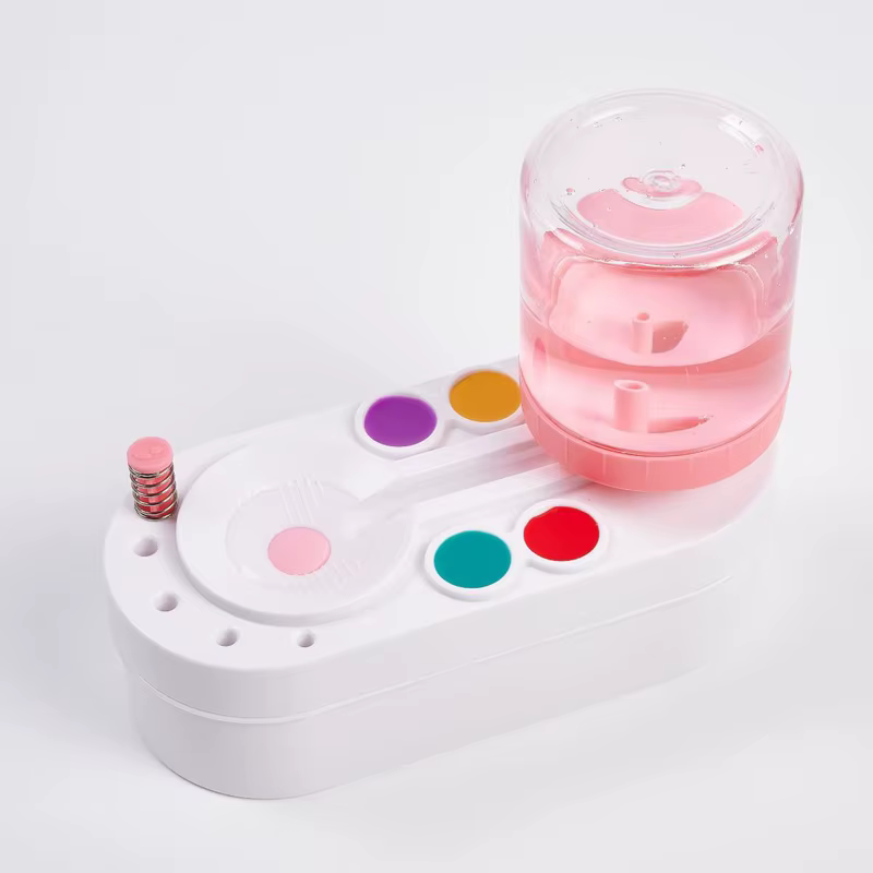Pinceau à peinture dispositif de nettoyage Cycle Ellipse vert rose épurateur bricolage