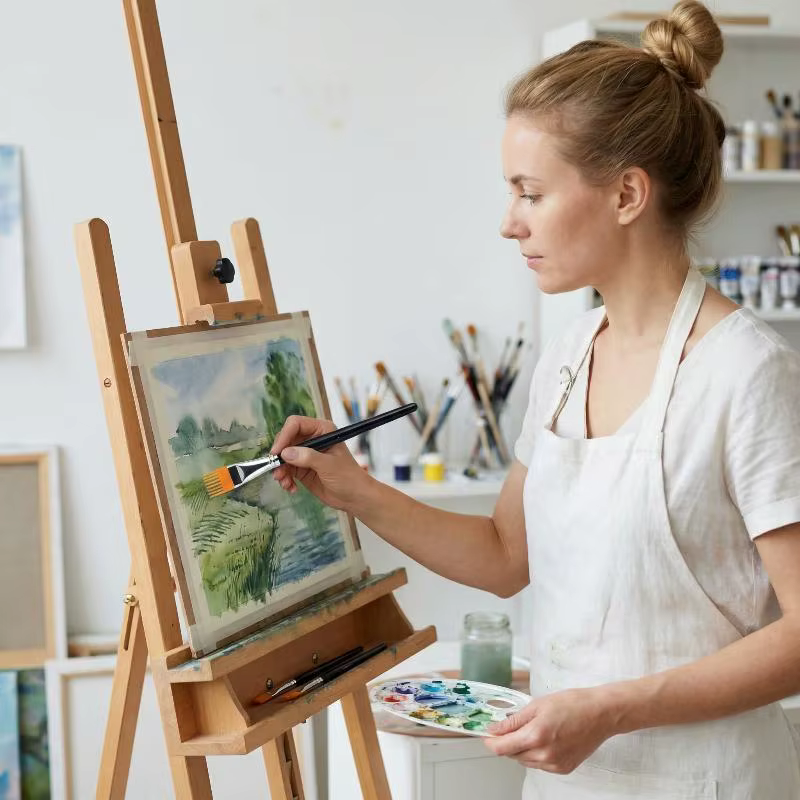 Ensemble de pinceaux à aquarelle professionnels à poils doux