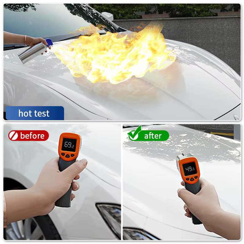 HGKJ S6 Spray de revêtement céramique ultime Protection de peinture hydrophobe haute brillance 9H Nano Top cire longue durée détail d'entretien de voiture