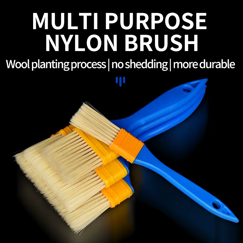 Pinceaux à peinture multifonctionnels avec manche en bois