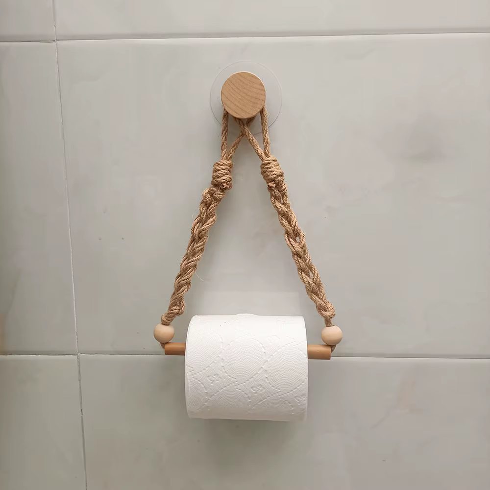 Porte-papier toilette mural en bois, accessoires de salle de bain, support pour rouleau de papier toilette, porte-serviettes pour toilettes, 1/2 pièces