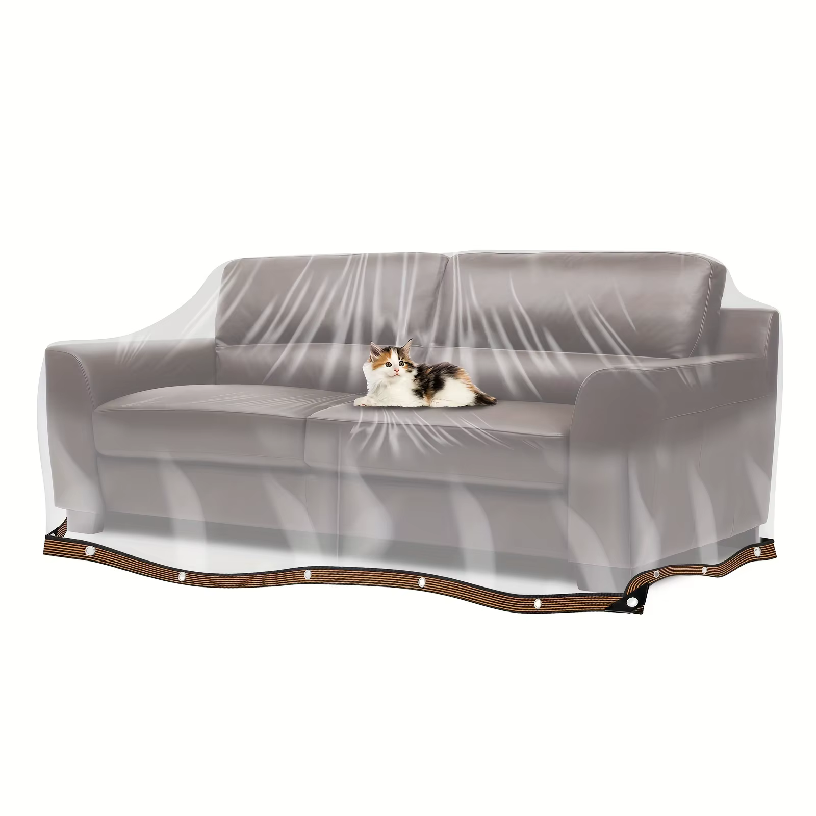 Housse de protection transparente rectangulaire pour meubles