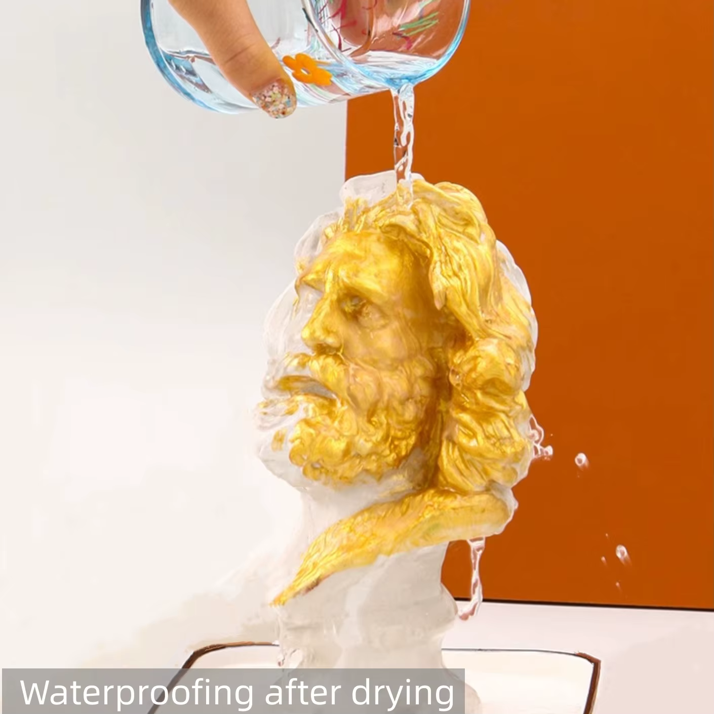 Peinture acrylique métallique dorée de 60ml