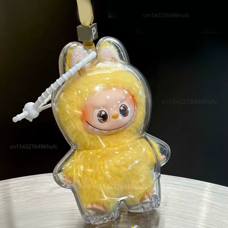 Pour LABUBU 4.0 Mini étui de Protection housse de Protection poupée boîte de rangement étui Anti-poussière pour Labubu étui transparent accessoires cadeaux