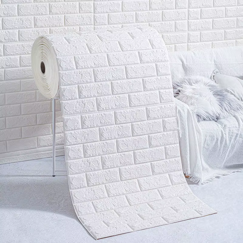 Papier Peint Auto-Adhésif 3D en Mousse Imperméable