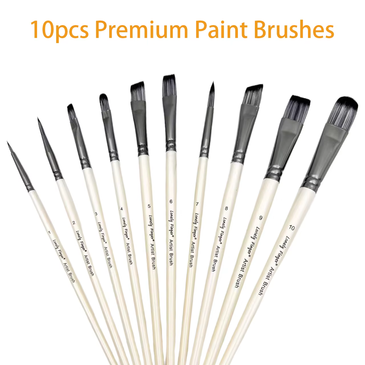 Ensemble de pinceaux de peinture d'artiste