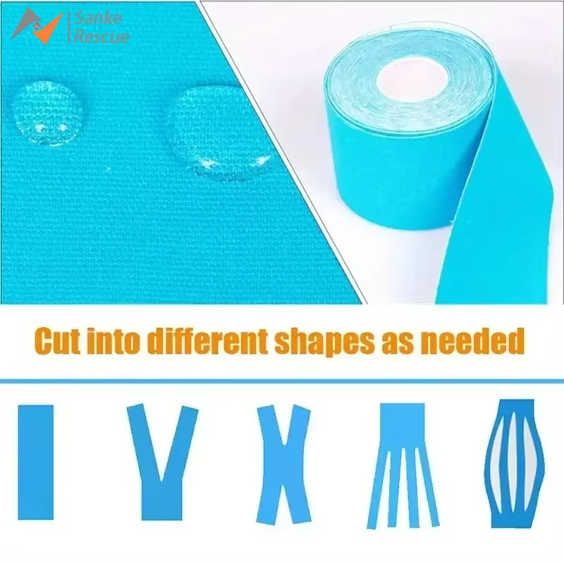 Bande de kinésiologie étanche pour sport, Bandage athlétique, protection de récupération musculaire, cerclage, soulagement de la douleur, Tennis, gymnastique, enveloppe élastique