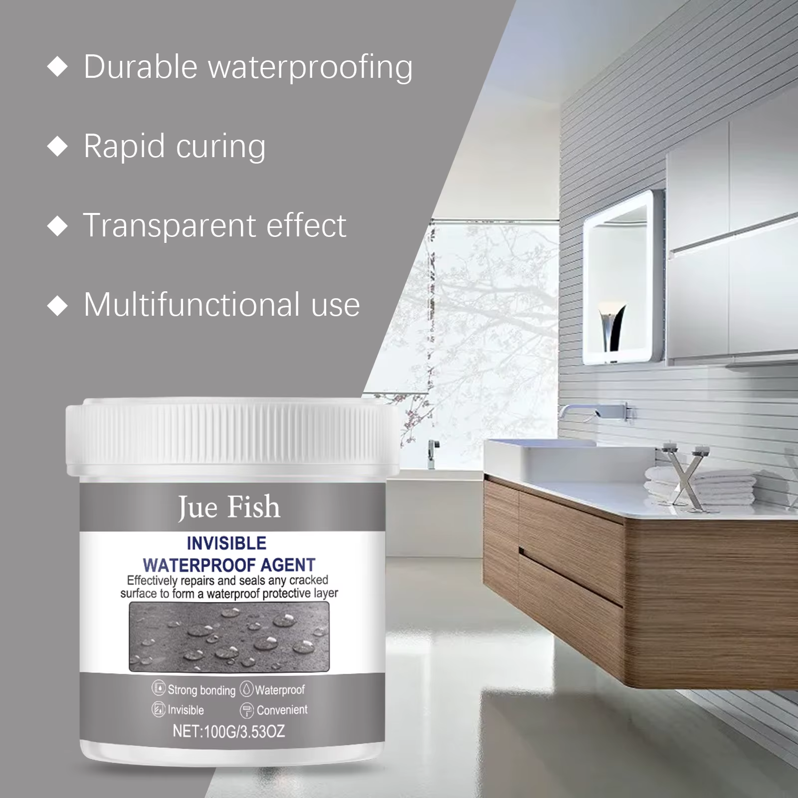 Colle isolante pour revêtement de mastic Transparent