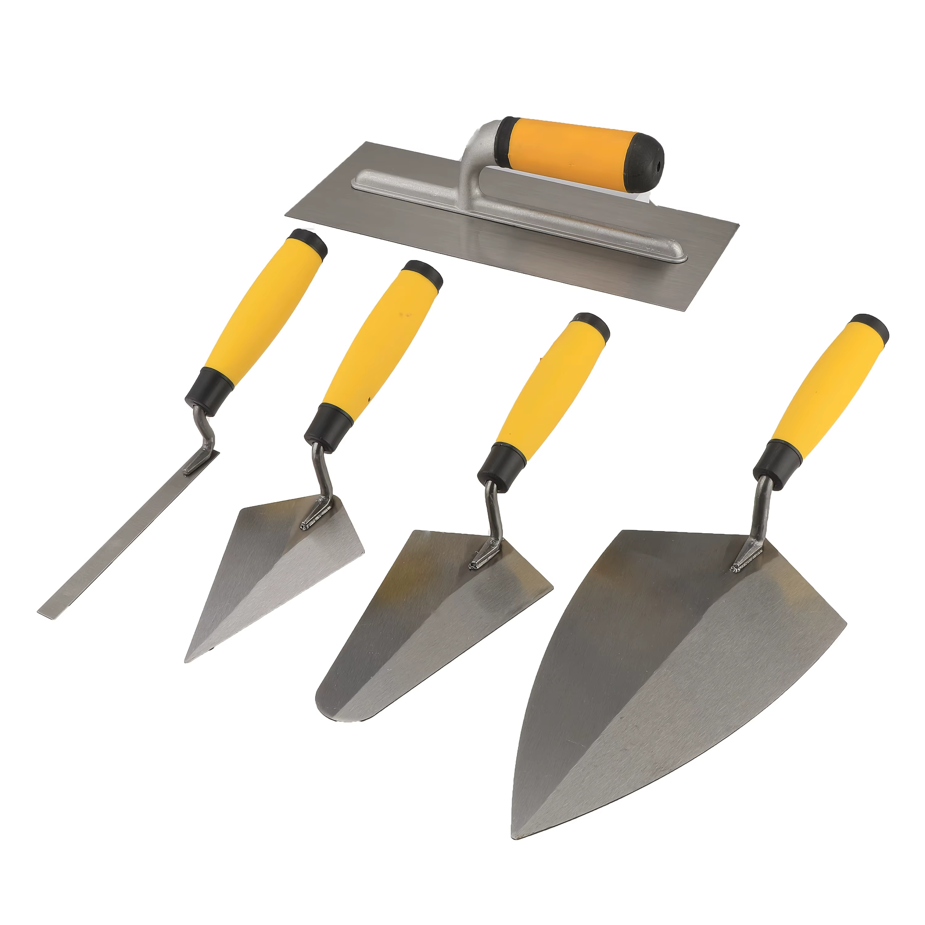 5 pièces Mason Set manche en bois en acier au carbone