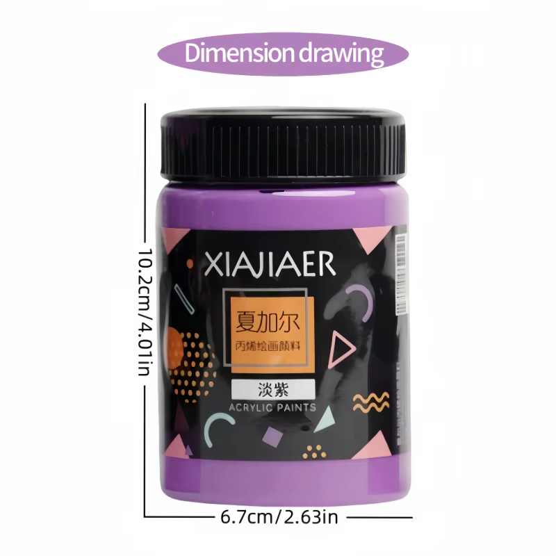 26 couleurs/300 mlxiajiaer grande bouteille peinture acrylique art production