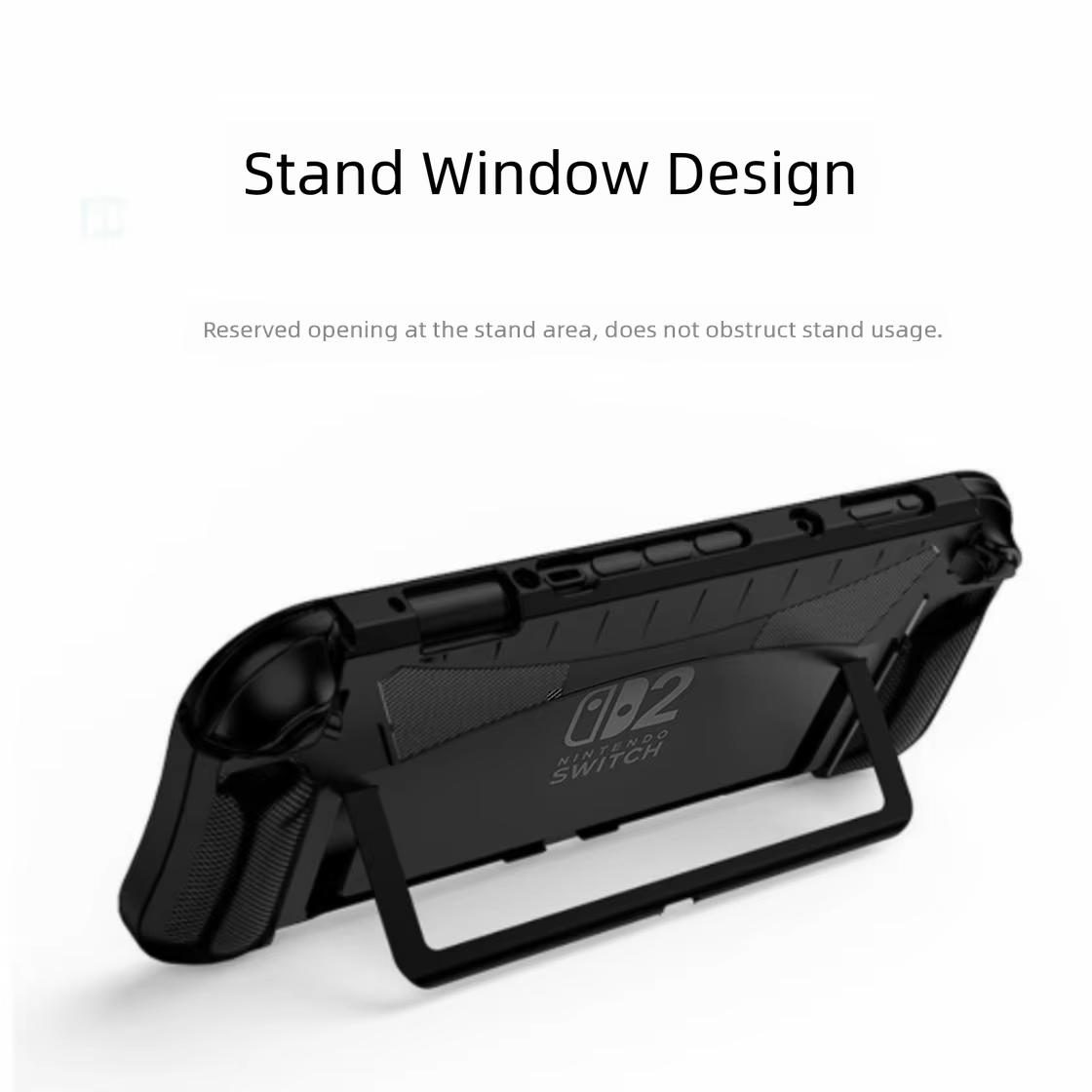 Étui de protection amélioré pour Switch 2, coque ergonomique en TPU avec poignée confortable, compatible avec la station d'accueil pour Switch 2