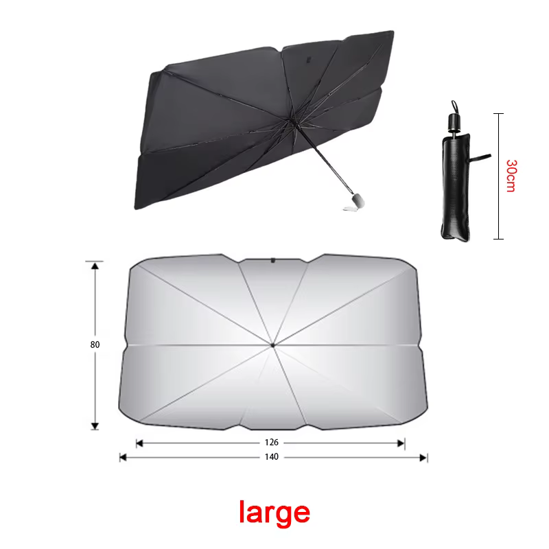 Pare-soleil de voiture, Parasol de Protection pour pare-brise intérieur d'été, accessoires de Protection pour ombrage automobile