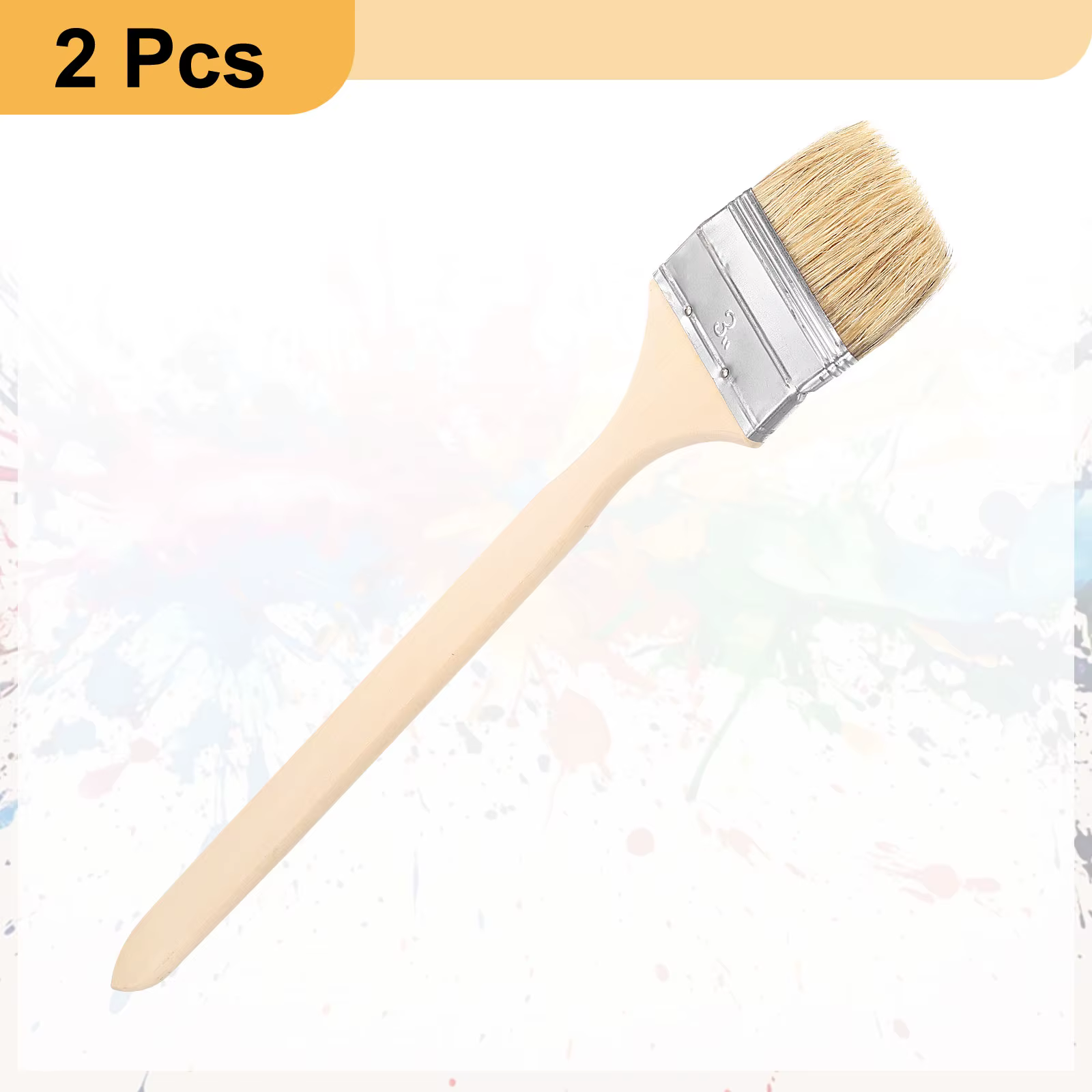 Lot de 2 pinceaux courbés pour peinture murale
