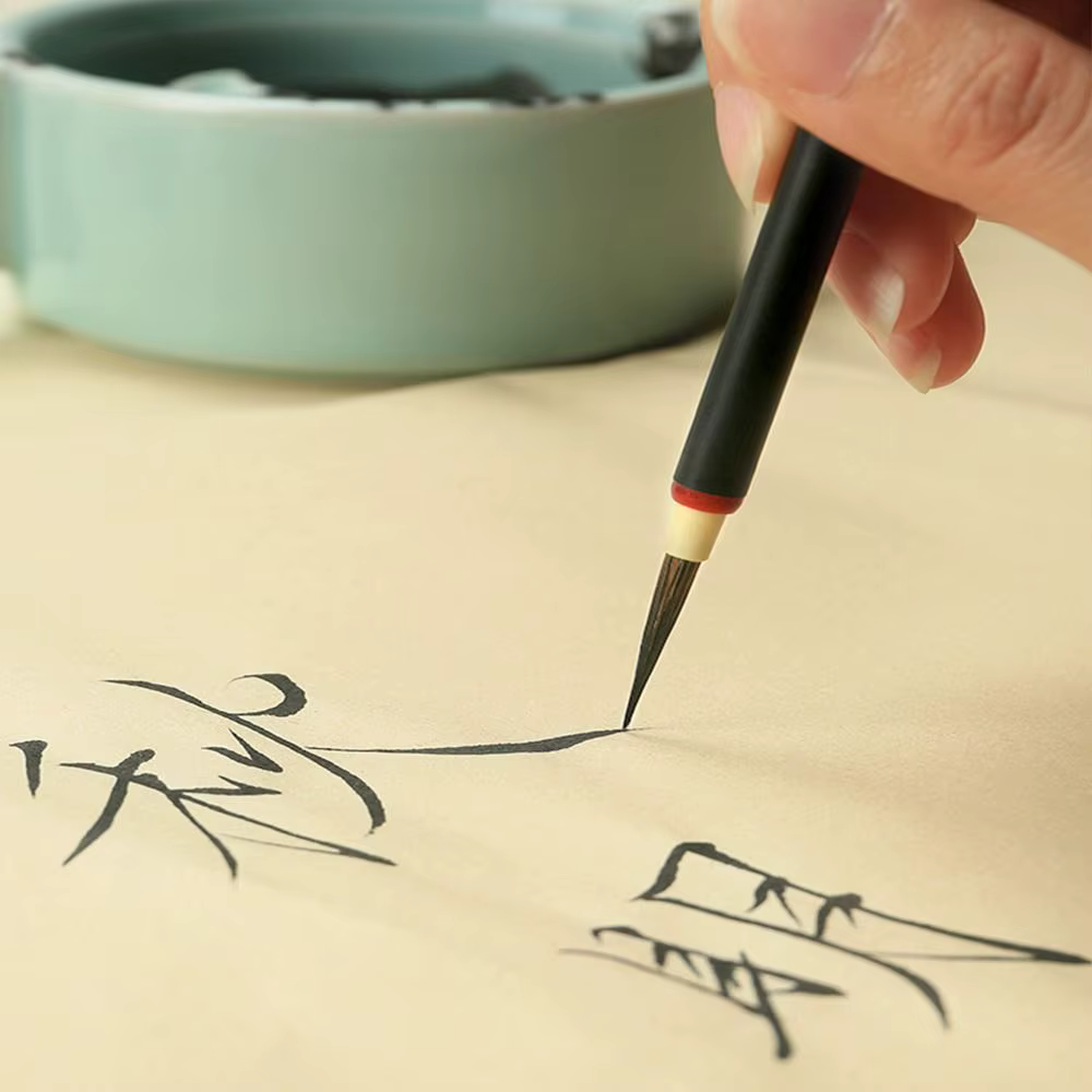 Pinceaux traditionnels chinois en bambou fin, ligne de crochet, pinceau d'écriture Pier, haute qualité, artiste, étudiant, pratique de la peinture, poils de loup