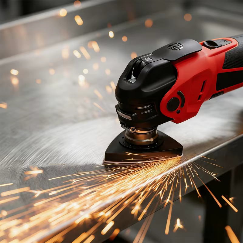 Scie électrique oscillante multifonction sans fil et sans balais avec fonction de coupe/ébavurage/taillage pour batterie Milwaukee M18