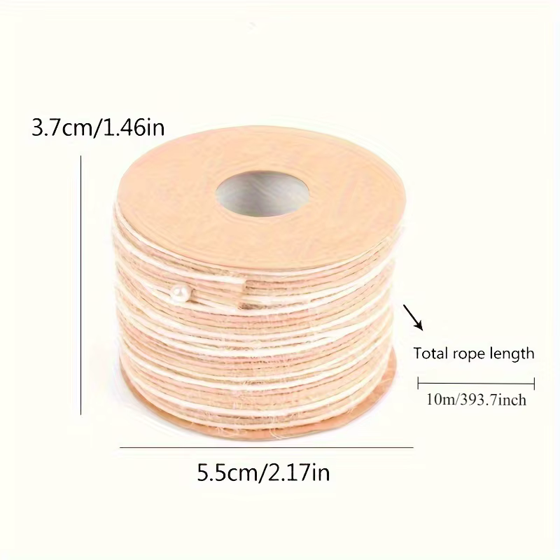 Corde en jute naturelle de 10 m pour l'artisanat