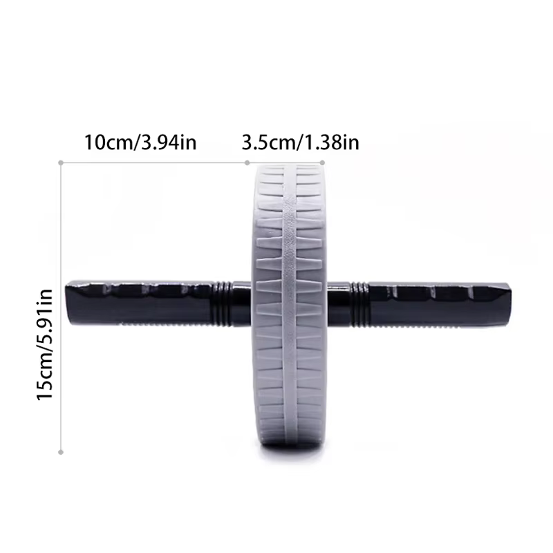 Rouleau d'entraînement abdominal silencieux domestique, roue d'exercice abdominale pour l'entraînement, la musculation, la taille et l'amincissement, 1PC
