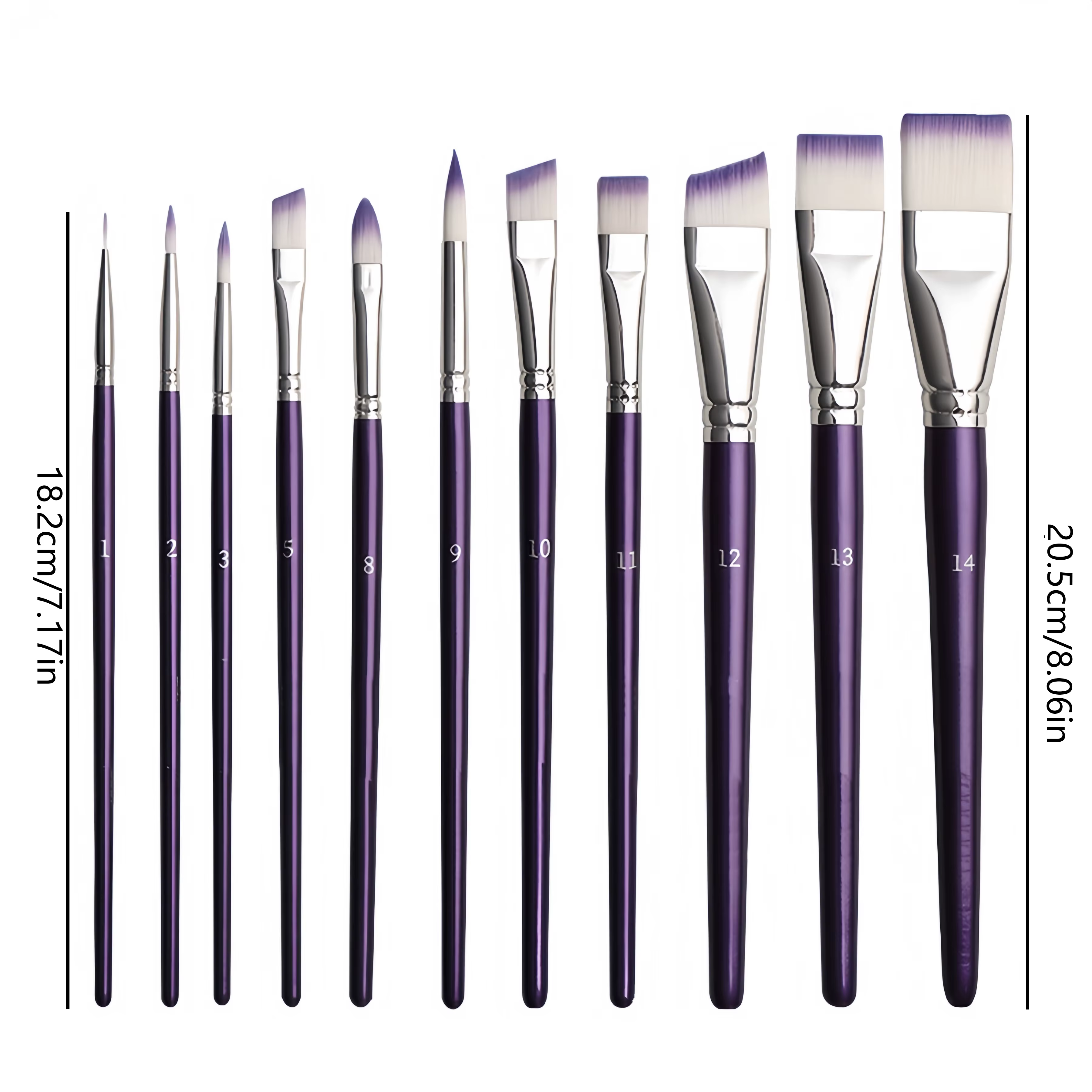 Ensemble de pinceaux de peinture professionnels