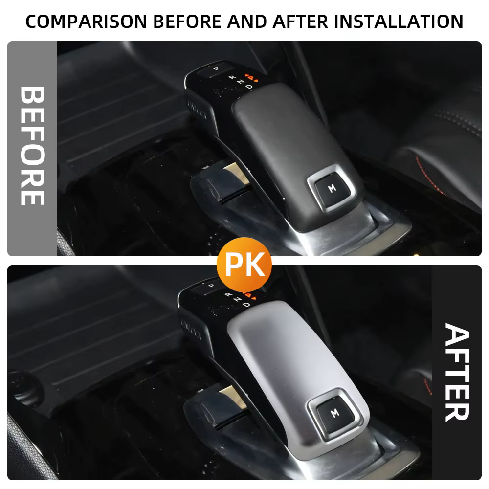 Protection de levier de vitesses pour Peugeot 2008 E2008 2020-2022 208 2020-2023 E208 2020-2023, accessoires autocollants pour voiture
