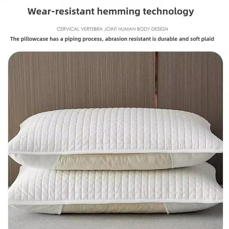 Housse de coussin protectrice, confortable, respectueuse de la peau, universelle, respirante, antidérapante, anti-poussière pour chambre à coucher (sans coussin)