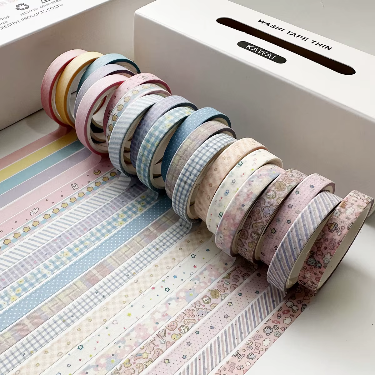 Lot de 20 rubans Washi vintage