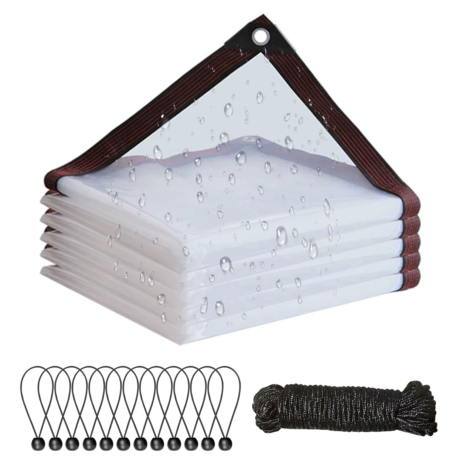 Bâche imperméable transparente épaisse pour jardin