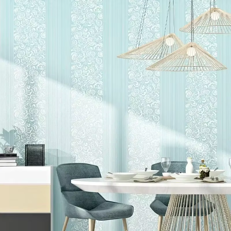 Rouleaux de papier peint non tissés auto-adhésifs avec motifs sculptés