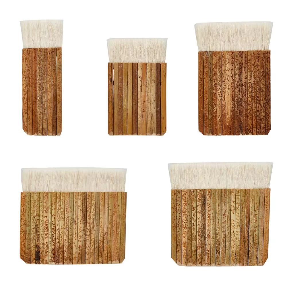 Brosse Haik d'interconnexion de merlu avec manche en bambou