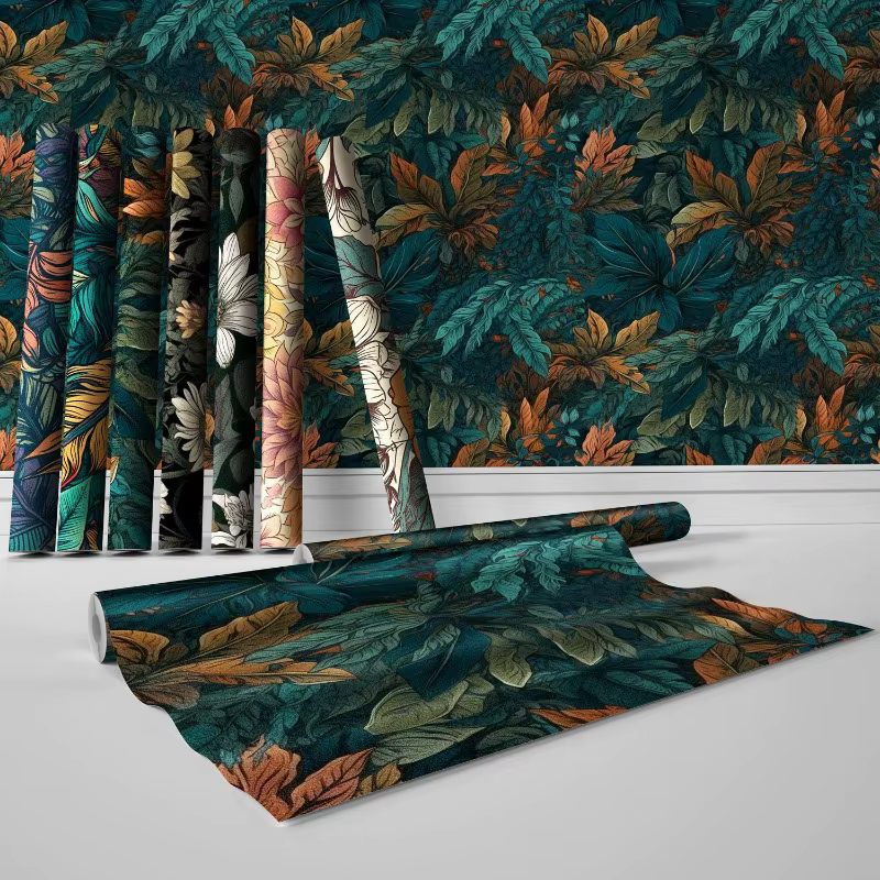 Papier peint texturé auto-adhésif, décoration murale pour salon et chambre à coucher, autocollants muraux imperméables et résistants à l'usure