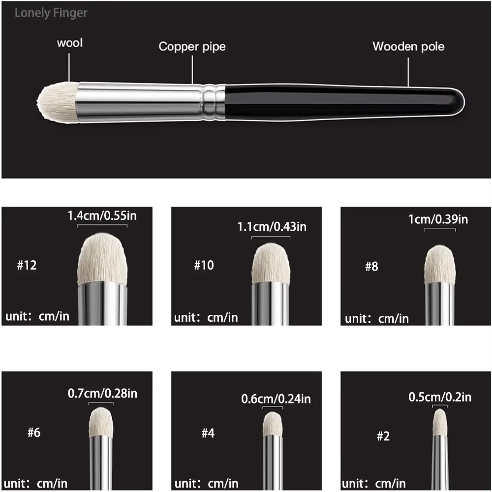 3 pièces/6 pièces brosse sèche peinture Miniature brosse sèche